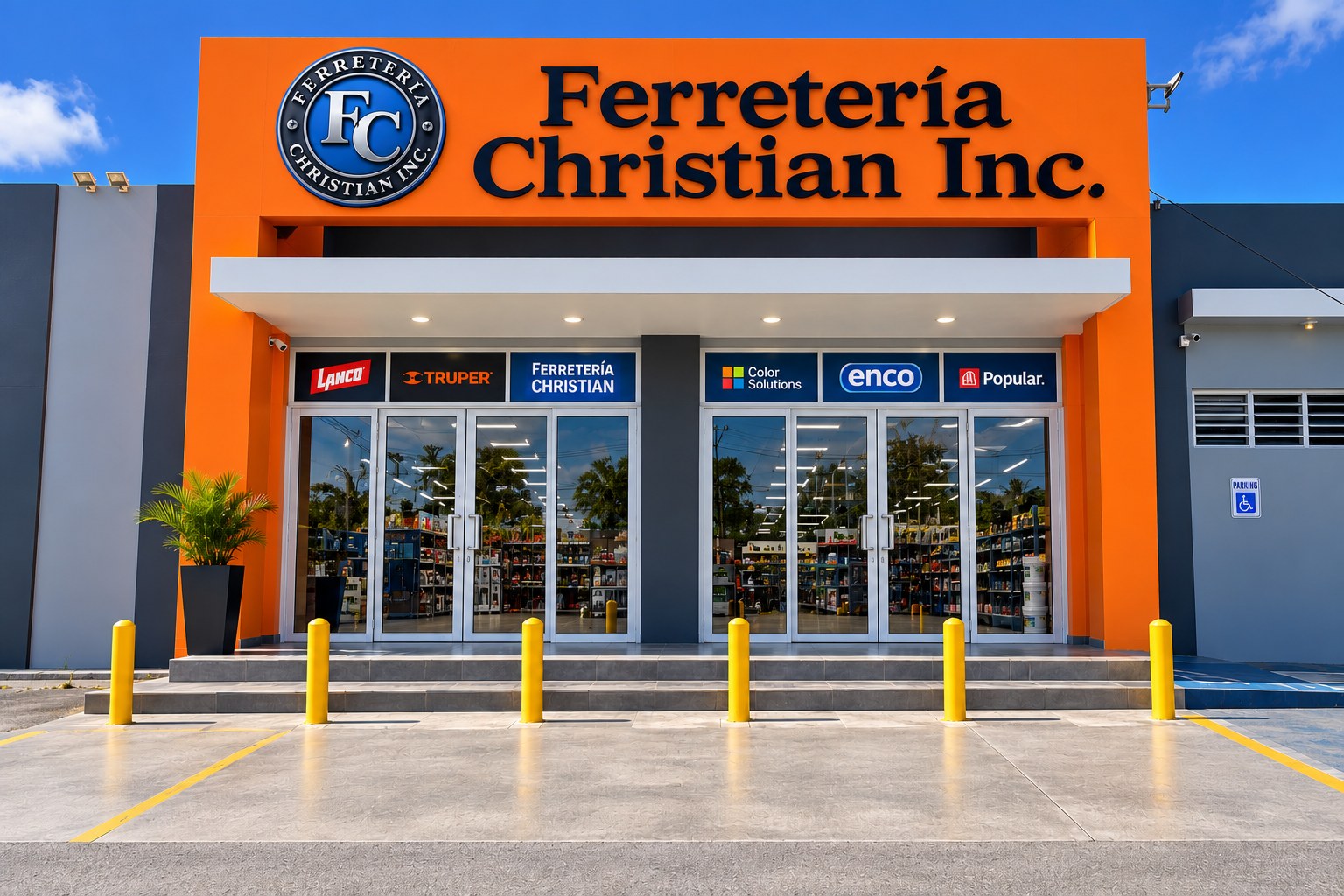 Fachada de Ferretería Christian Inc. en Camuy, Puerto Rico
